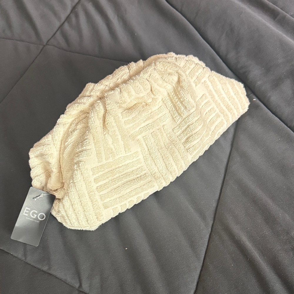 EGO Beige Textured Handbag